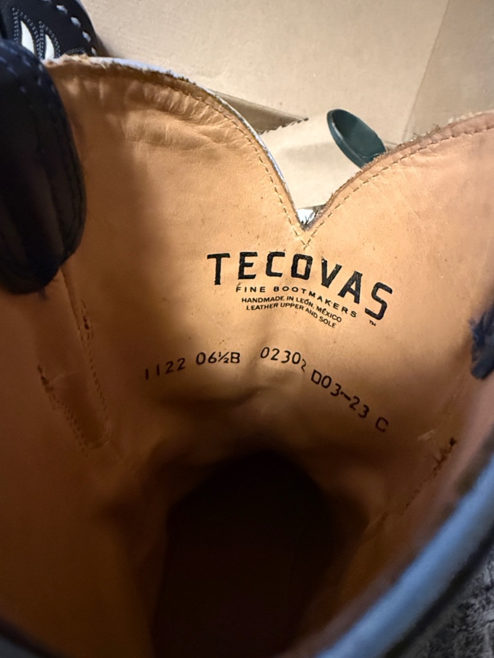 Tecovas The Jolene Navy Bloom 6.5 - Picture 13 of 13